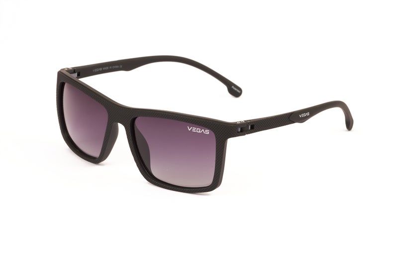 VEGAS Full Rim Rectangular Men Grey  Sunglasses V3011 C1 - Image 1